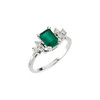 Stunning  Emerald and Diamond Ring
