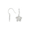 14 Karat White Gold Forget Me Not Earrings