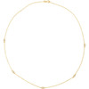 14 Karat Yellow Gold 0.75 Carat Diamond Bezel 18 inch Necklace