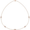 Buy 14 Karat Rose Gold 1 Carat Diamond Bezel 18 inch Necklace