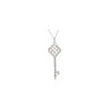 Buy Sterling Silver 0.10 Carat Diamond Vine Key 18 inch Necklace