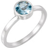 Shop 14 Karat White Gold Aquamarine Gemstone Ring