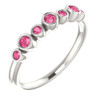 Buy Sterling Silver Pink Tourmaline Bezel Set Ring