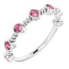 Pink Tourmaline in Platinum Pink Tourmaline Bezel Set Ring