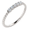 Buy 14 Karat White Gold Diamond Stackable Ring