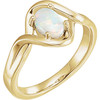 14 Karat Yellow Gold Fire Opal Freeform Ring