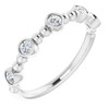 Platinum .33 Carat Diamond Stackable Ring