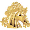 White Diamond in 14 Karat Yellow Gold The Lipizzaner Pendant
