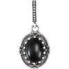 Buy Sterling Silver Onyx ViCaratorian Style Pendant