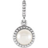 Shop 14 Karat White Gold Freshwater Pearl Pendant