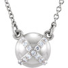 Platinum .07 Carat Diamond 16 0.50 Necklace