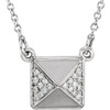 Shop Platinum .05 Carat Diamond 16.5 Necklace