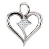 Buy 14 Karat White Gold 0.40 Carat Diamond Pendant