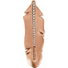 14 Karat Rose Gold .07 Carat Diamond Feather Pendant