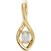 14 Karat Yellow Gold Opal Freeform Pendant