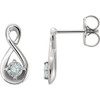 14 Karat White Gold 0.20 Carat Diamondfinity Inspired Earrings