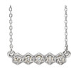 Shop Platinum 0.20 Carat Diamond Bar 16 inch Necklace