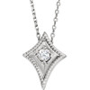 Buy Platinum 0.10 Carat Diamond Kite 16 inch Necklace