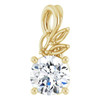 14 Karat Yellow Gold Sapphire and 0.10 Carat Diamond 16 inch Necklace