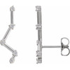 Platinum 0.10 Carat Diamond Constellation Earring Climbers