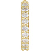 14 Karat Yellow Gold 0.13 Carat Diamond Hinged 10.32 mm Hoop Single Earring