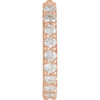 14 Karat Rose Gold 0.20 Carat Diamond Hinged 16 mm Hoop Single Earring