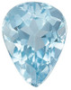 AfricaGems Certified Aquamarine - Pear Cut - Very Fine Rich Blue Color - 0.75 carats - 7 x 5.4mm