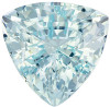 Aquamarine Genuine Loose Gemstone in Trillion Cut, 3.61 carats, Vivid Sky Blue, 10.1 mm