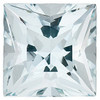 Princess Cut Genuine Aquamarine in Grade A
