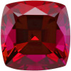 Chatham Ruby Antique Square Cut in Grade GEM