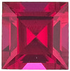 Ruby Square Step Cut in Grade GEM | Chatham Ruby Lab Stone
