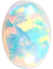 White Opal Oval Cut in Grade GEM | Chatham Lab Stone