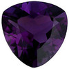 Amethyst Trillion Cut Imitation Stone Grade AAA