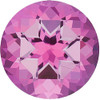 Pink Tourmaline Round Cut Imitation Stone Grade AAA