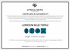 Cabochon Square Genuine London Blue Topaz in Grade AAA