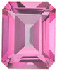 Mystic Pink Topaz Emerald Cut in Grade AAA