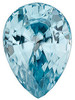 Blue Zircon Pear Cut Grade AAA
