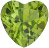 Peridot Heart Cut Grade AAA