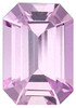 Emerald Cut Genuine Pink Sapphire in Grade A