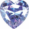 Purple Cubic Zirconia Heart Cut Stones