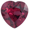 Rhodolite Garnet in Heart Cut in Grade AAA