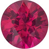 Diamond Cut Round Genuine Ruby in Grade AAA