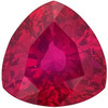 Trillion Cut Genuine Ruby in Grade AA