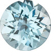 Checkerboard Round Genuine Sky Blue Topaz in Grade AAA