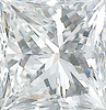 Genuine Princess Cut Diamonds in GH Color  VS Clarity