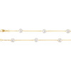 14 Karat Yellow Gold Pearl Station 16 inch Necklace