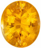 Genuine Fiery Citrine - Oval Cut - Medium Golden Yellow - 14.48 carats - 18.4 x 15.3mm