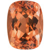 Antique Cushion Cut Precious Topaz - Intense Vivid Apricot Color - 13.17 carats - 15.67 x 11.69mm