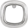 BackSet Bezel Earring Mounting For Antique Square Gemstone Size 5mm to 10mm