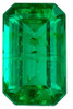 Loose Green Emerald - Emerald Cut - Very Fine Green Color - 0.25 carats - 5.1 x 3.1mm with AfricaGems Certificate